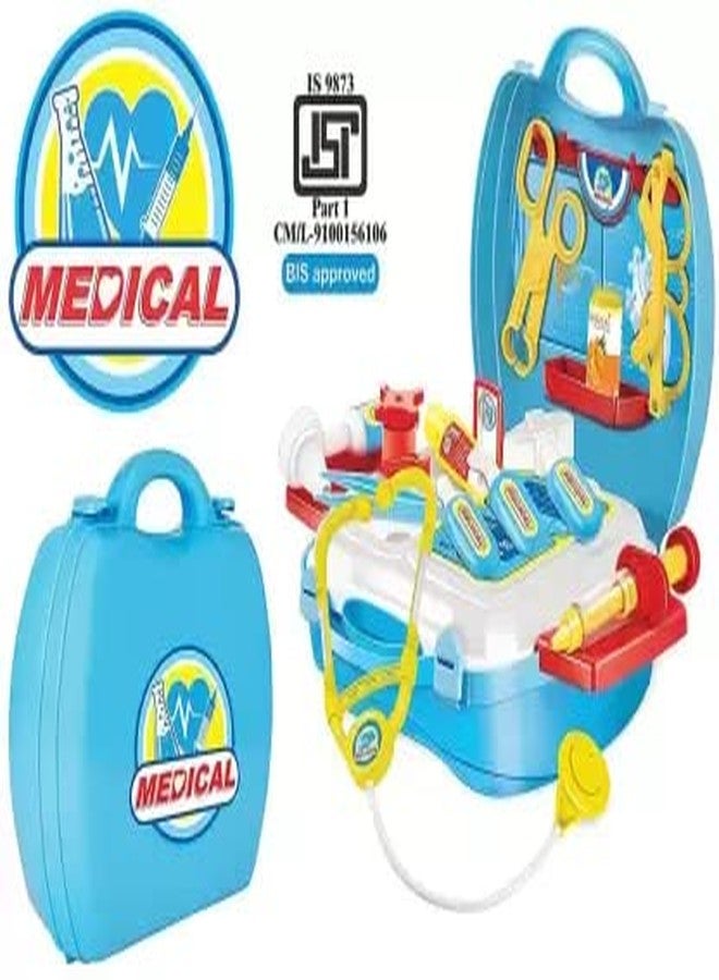 NMII Doctor Play Briefcase with Equipment Suitcase for Medical Clinic Games for kids - Image 2
